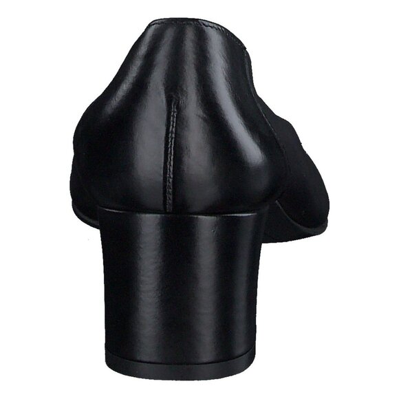 🆕 PAUL GREEN Yvette Pointed Toe Block Heel Pump Shoes Black 8 - Picture 4 of 13